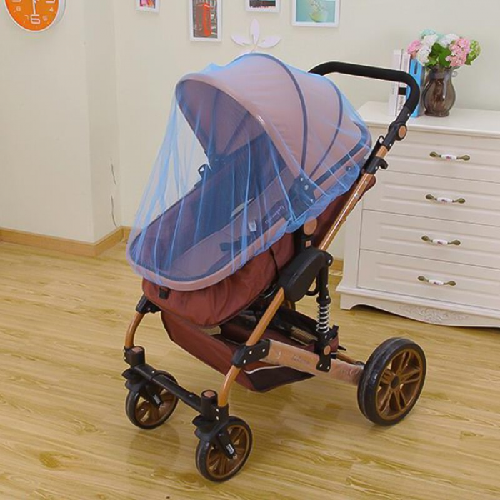 Plasa Anti - Tantari pentru Carucior Patut sau Landou Diametru Maxim 2,20 m Albastru [4]