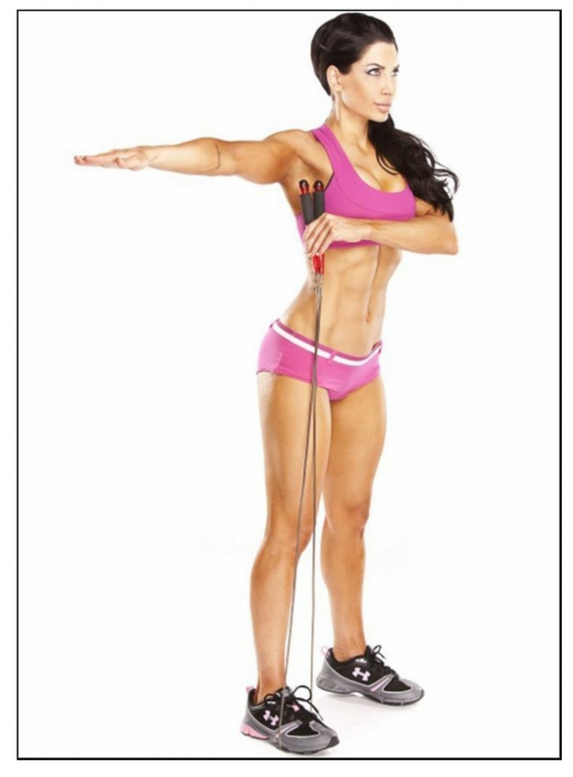 Coarda de Sarit Cardio Workout Profesionala cu Manere Antiaderente 2,75 m [5]