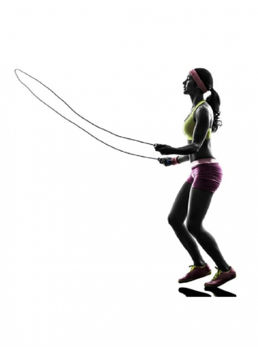Coarda de Sarit Cardio Workout Profesionala cu Manere Antiaderente 2,75 m [4]