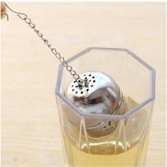 Infuzor Ceai sau Mirodenii din Inox cu Inel Agatare 4 x 4 cm [3]