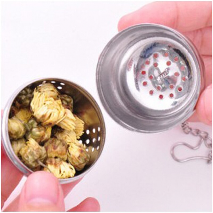 Infuzor Ceai sau Mirodenii din Inox cu Inel Agatare 4 x 4 cm [2]