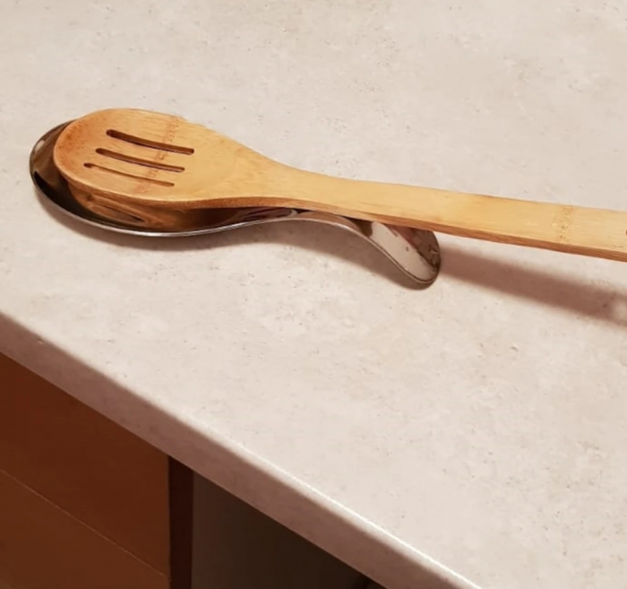 Suport din Inox pentru Lingura Alte Ustensile de Bucatarie sau Servire Bufet 22 x 8 cm [5]