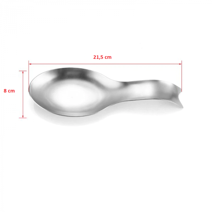 Suport din Inox pentru Lingura Alte Ustensile de Bucatarie sau Servire Bufet 22 x 8 cm [4]