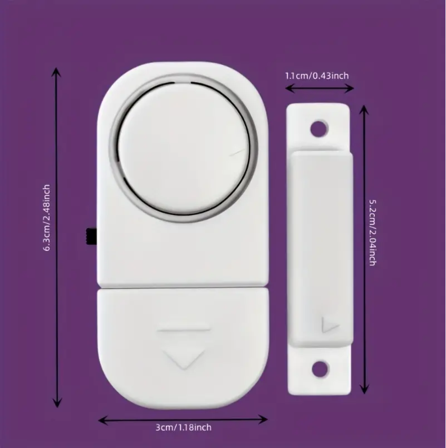 Senzor antiefractie Senzori magnetici antiefractie dedeman  Alarma de Usa/Fereastra cu Senzor Magnetic [3]