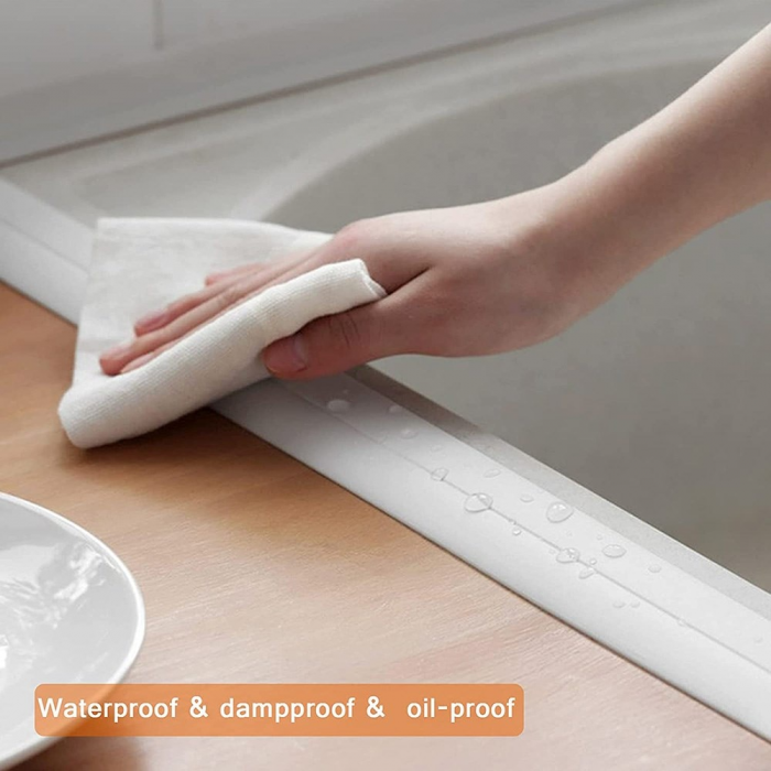 Banda Adeziva pentru Etansare Plita WC Cada Chiuveta Multifunctionala si Impermeabila 3,2 m x 3,6 cm Alba [5]