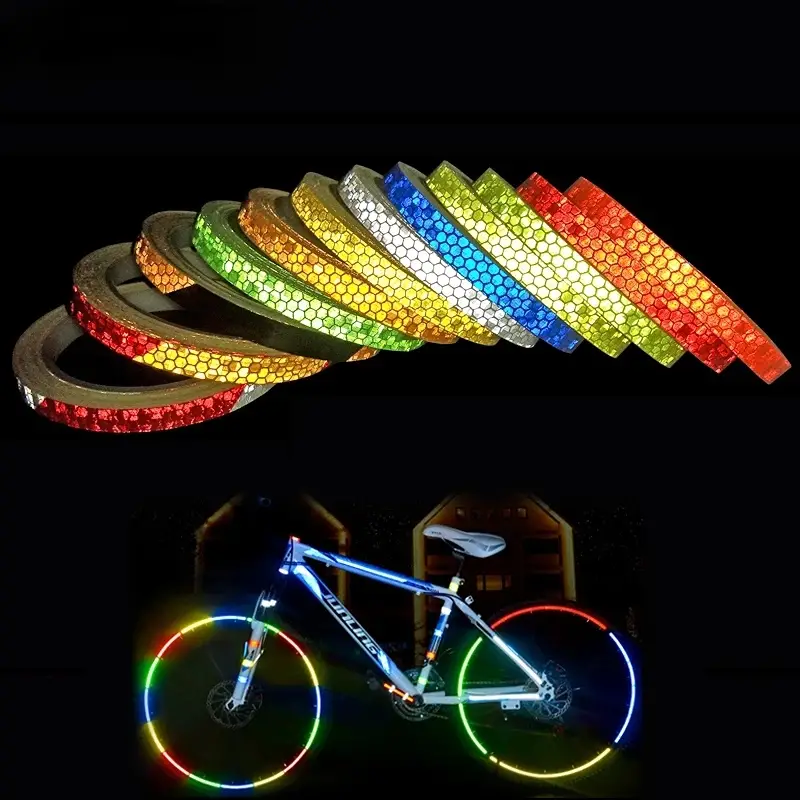 Banda Reflectorizanta Autoadeziva Pentru Bicicleta, Motocicleta, Masina, Scari sau Obiecte Dimensiuni 800x1 cm, Rosu Glixicom banda reflectorizanta dedeman [37]