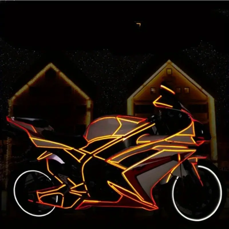 Banda Reflectorizanta Autoadeziva Pentru Bicicleta, Motocicleta, Masina, Scari sau Obiecte Dimensiuni 800x1 cm, Rosu Glixicom banda reflectorizanta dedeman [33]