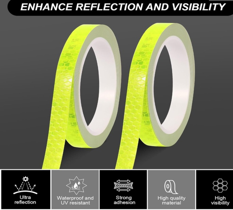Banda Reflectorizanta Autoadeziva Pentru Bicicleta, Motocicleta, Masina, Scari sau Obiecte Dimensiuni 800x1 cm, Rosu Glixicom banda reflectorizanta dedeman [30]