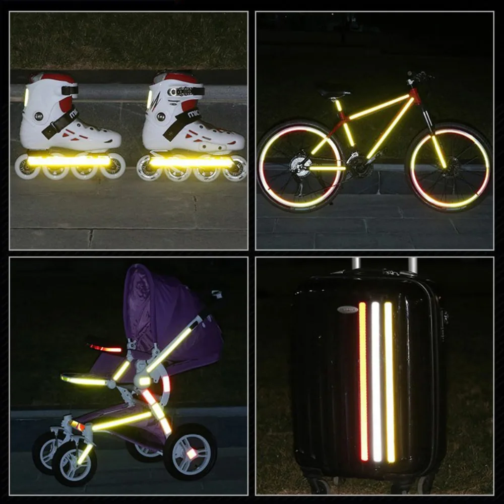 Banda Reflectorizanta Autoadeziva Pentru Bicicleta, Motocicleta, Masina, Scari sau Obiecte Dimensiuni 800x1 cm, Rosu Glixicom banda reflectorizanta dedeman [29]
