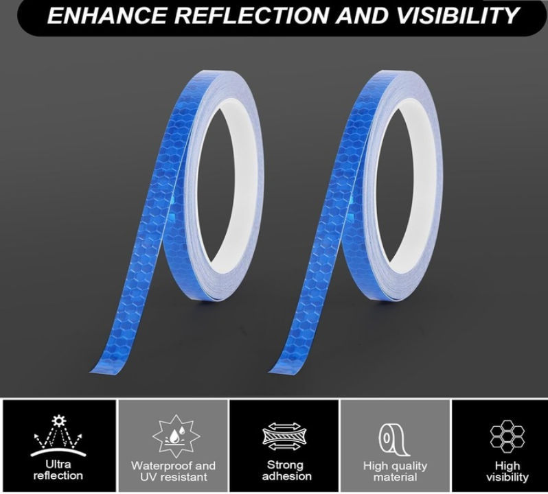Banda Reflectorizanta Autoadeziva Pentru Bicicleta, Motocicleta, Masina, Scari sau Obiecte Dimensiuni 800x1 cm, Rosu Glixicom banda reflectorizanta dedeman [54]