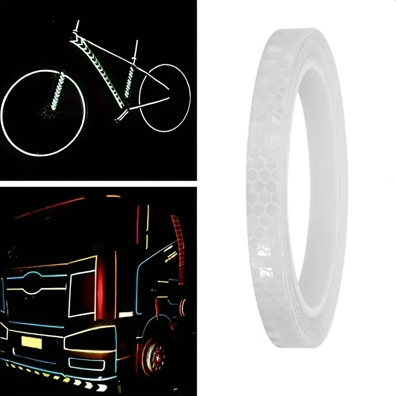 Banda Reflectorizanta Autoadeziva Pentru Bicicleta, Motocicleta, Masina, Scari sau Obiecte Dimensiuni 800x1 cm, Rosu Glixicom banda reflectorizanta dedeman [7]