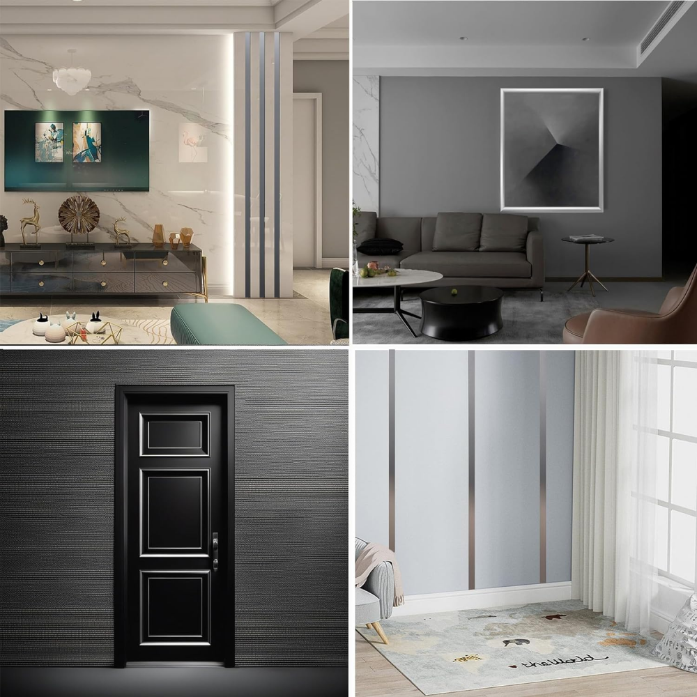 Banda metalica autoadeziva dedeman Banda metalica decorativa Platbanda autoadeziva emag Banda decorativa negru perete mobilier spatiu dormitor living bucatarie banda otel inoxidabil autoadeziva argintiu glixicom banda decorativa aurie ieftina [13]