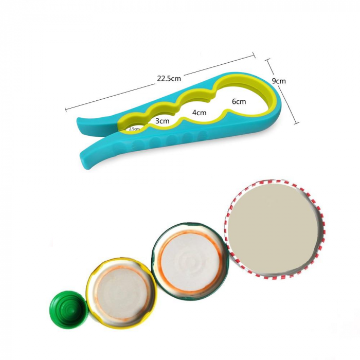 Desfacator Capace Borcane si Sticle cu 4 Dimensiuni Albastru G Glixicom® [4]