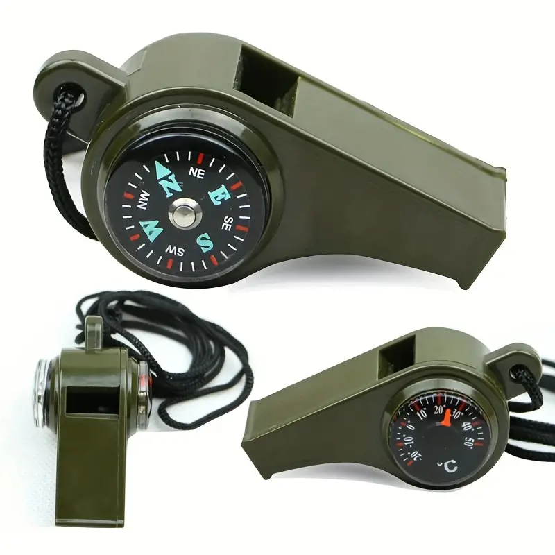 fluier supravietuire multifunctional cu termometru si busola dechatlon military shop dedeman emag fluier militar ieftin busola [2]