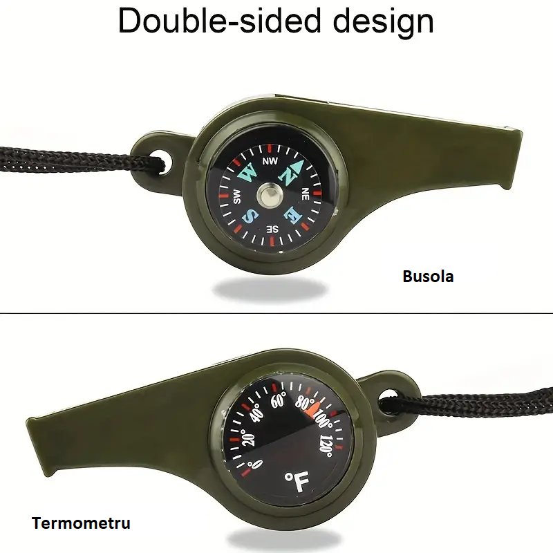 fluier supravietuire multifunctional cu termometru si busola dechatlon military shop dedeman emag fluier militar ieftin busola [6]