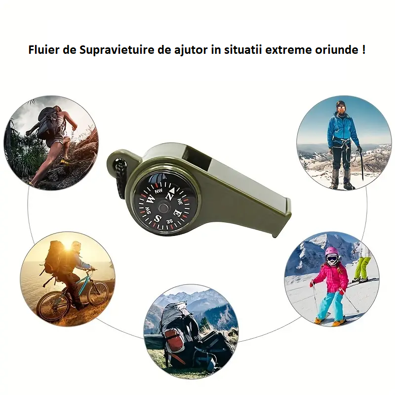 fluier supravietuire multifunctional cu termometru si busola dechatlon military shop dedeman emag fluier militar ieftin busola [5]