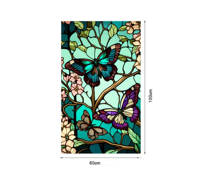 folie geam decorativa tip vitraliu pasari colibri hornach  folie geam intimitate protectie solara dedeman  folie geam autoadeziva vitraliu brico [23]