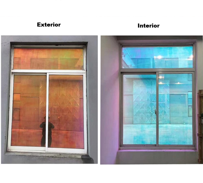 Folie Geam Cameleon Blue Reflexivă UV – Reducere Caldura si Protectie UV [7]