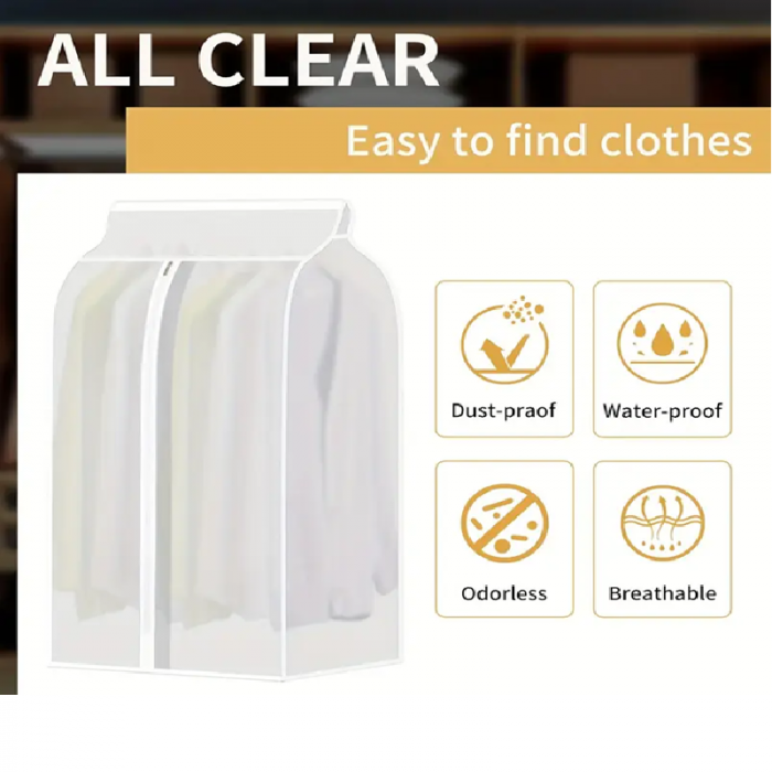husa protectie haine ikea husa  protectie haine pepco  husa pentru protectie jysk  husa haine Glixicom  lungime 80 cm Latime 50 cm Inaltime 90 cm Husa impermeabila depozitare haine [3]