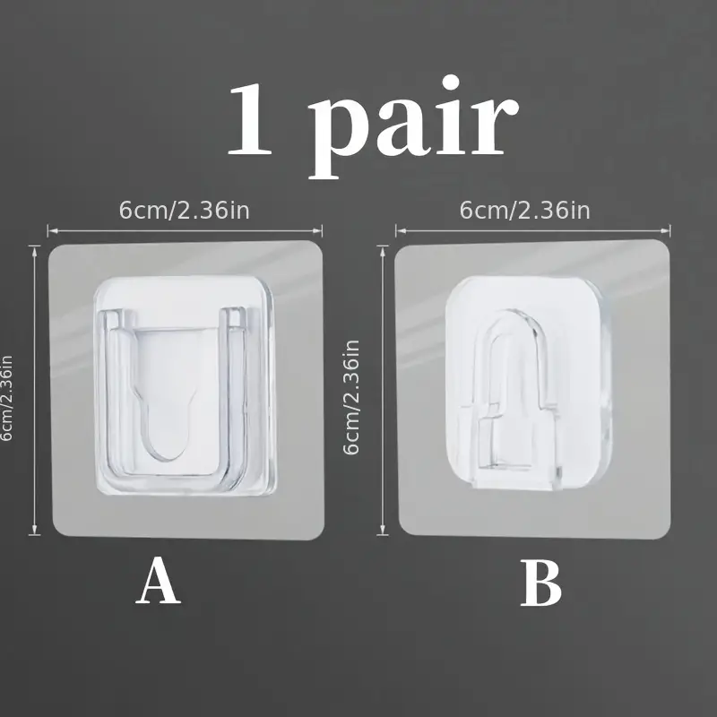 Set 5 Dispozitive Duble pentru Agatat si Suspendat Obiecte Autoadezive 6 x 6 cm [8]