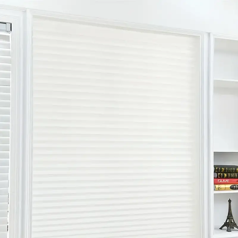 Jaluzea Plisata cu Sistem de Prindere Autoadeziv Glixicom 60 x 150 cm, Alba, jaluzele geamuri mansarda rulou dedeman velux leroy merlin pentru ferestre interior hornbach jaluzele ieftine  jysk [10]