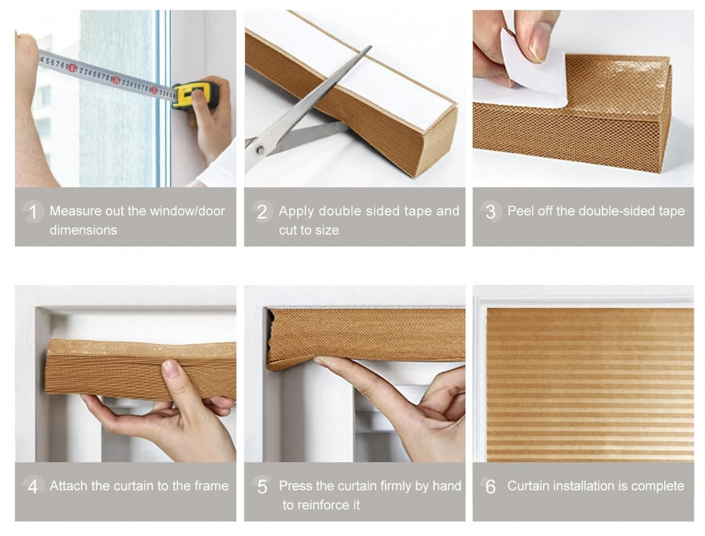 Jaluzea Plisata cu Sistem de Prindere Autoadeziv Glixicom 60 x 150 cm, Alba, jaluzele geamuri mansarda rulou dedeman velux leroy merlin pentru ferestre interior hornbach jaluzele ieftine  jysk [11]