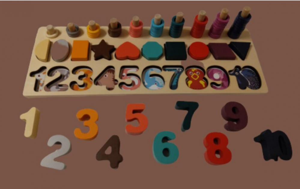 joc lemn de tip montessori joc copii jumbo noriel emag [3]