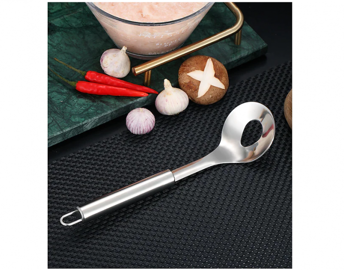 Lingura din Inox pentru Preparat Chiftelute si Perisoare din Carne, Creveti, Peste sau Legume, 22 cm [4]