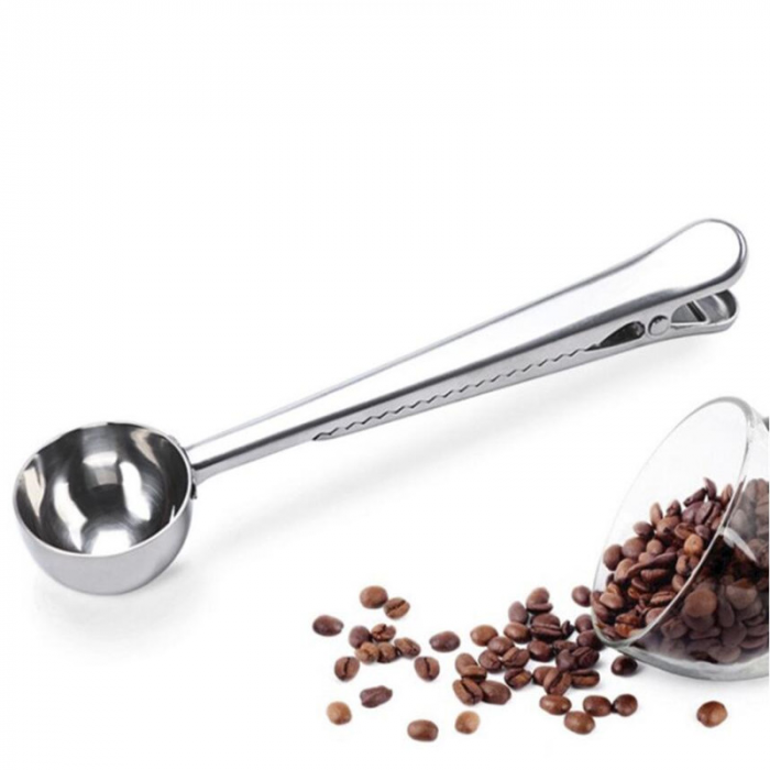 Lingura Dozatoare pentru Cafea cu Maner Tip Cleste Zimtat Prindere Pungi [6]