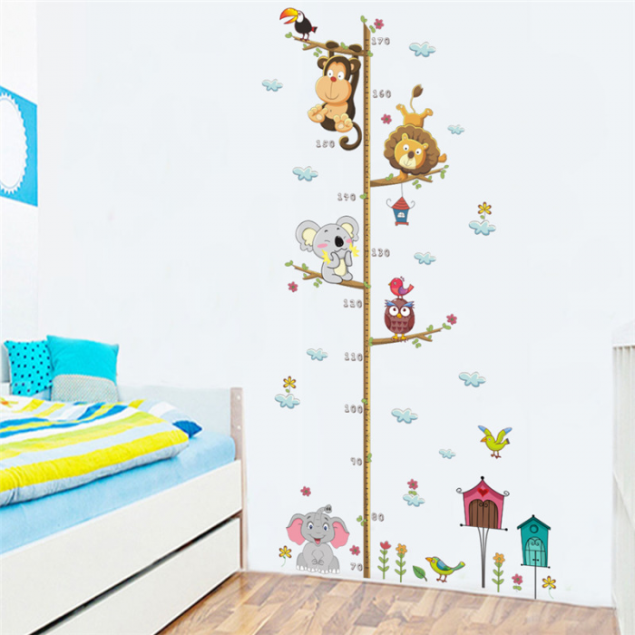Metru Inaltime Copii de tip Autocolant 70 - 170 cm Animale si Pasari [2]