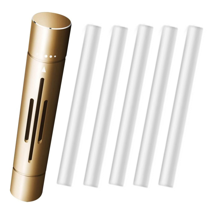 Odorizant Auto din Aluminiu cu 5 Rezerve Uleiuri Esențiale – Parfum Auto Premium, Design Elegant si Aroma Intensa de Durata [15]