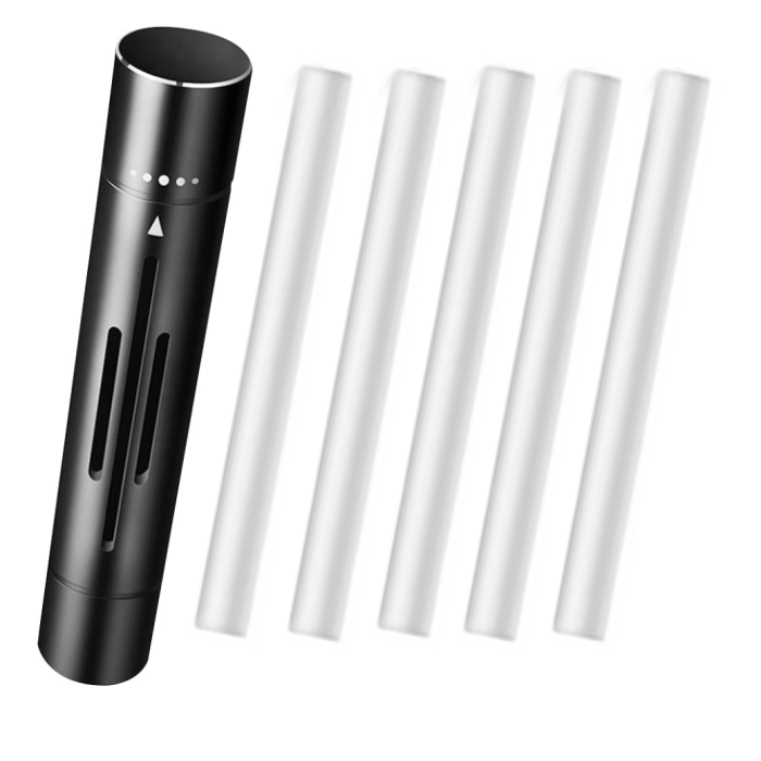 Odorizant Auto din Aluminiu cu 5 Rezerve Uleiuri Esențiale – Parfum Auto Premium, Design Elegant si Aroma Intensa de Durata [3]