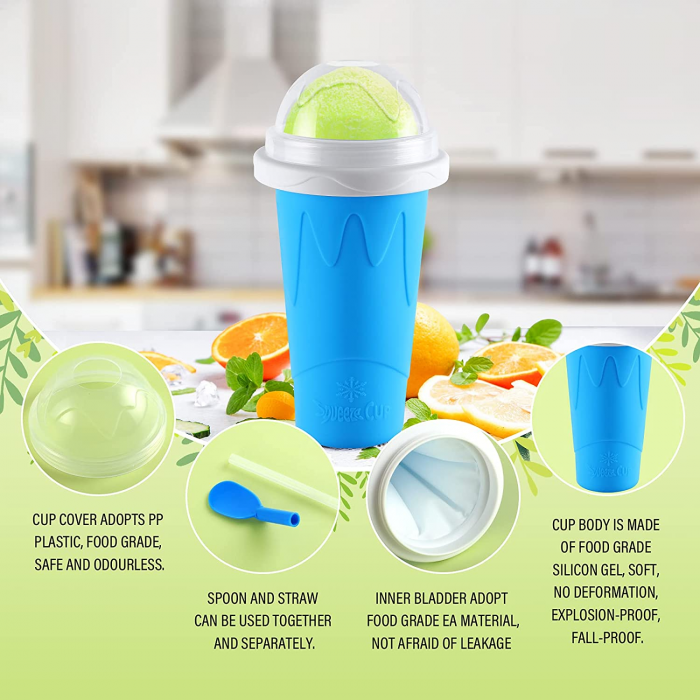 Pahar pentru facut Slushy Suc Inghetat Milkshake Cup Frozen Pahar Slushy Maker Emag Pahar Suc inghetat Ice Cup [3]
