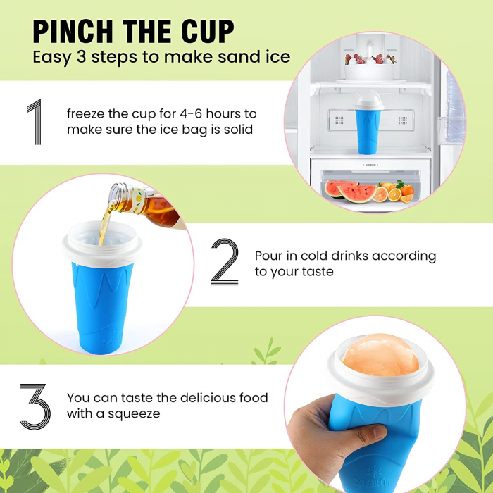 Pahar pentru facut Slushy Suc Inghetat Milkshake Cup Frozen Pahar Slushy Maker Emag Pahar Suc inghetat Ice Cup [9]