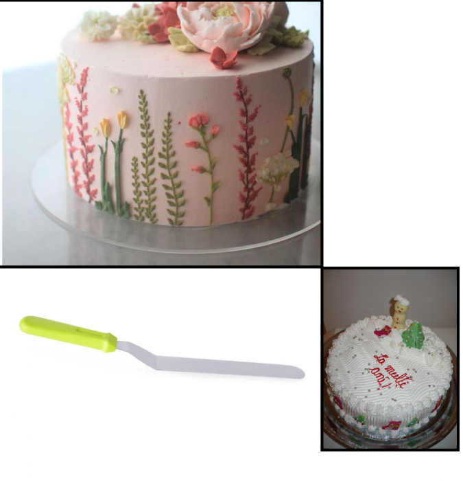 Paleta  pentru Ornare Tort si Prajituri din Inox 36 cm G Glixicom® [4]