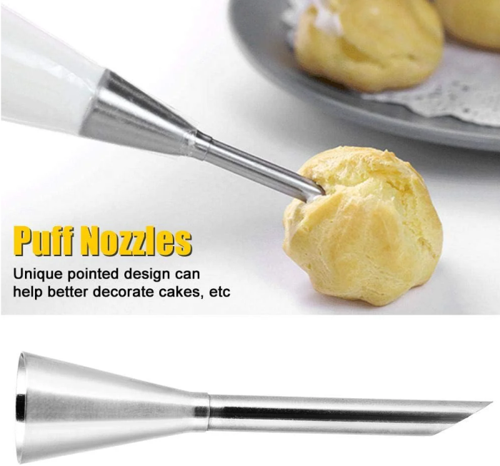 Palnie din Inox pentru Crema - Umplut Gogosi Briose Eclere Croissante sau Cozonaci [7]