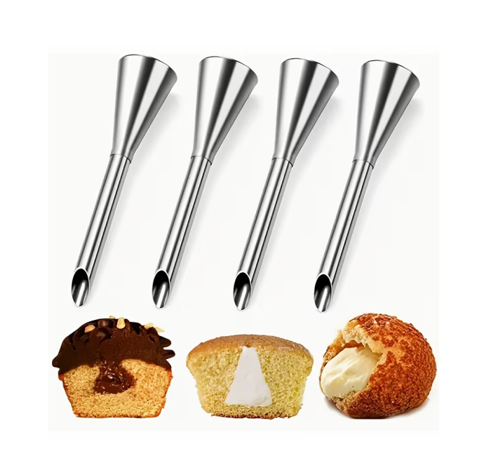 Palnie din Inox pentru Crema - Umplut Gogosi Briose Eclere Croissante sau Cozonaci [8]