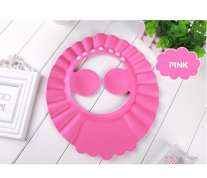 Protectie Cap pentru Baie Copii din Spuma EVA Roz Marime Reglabila [3]