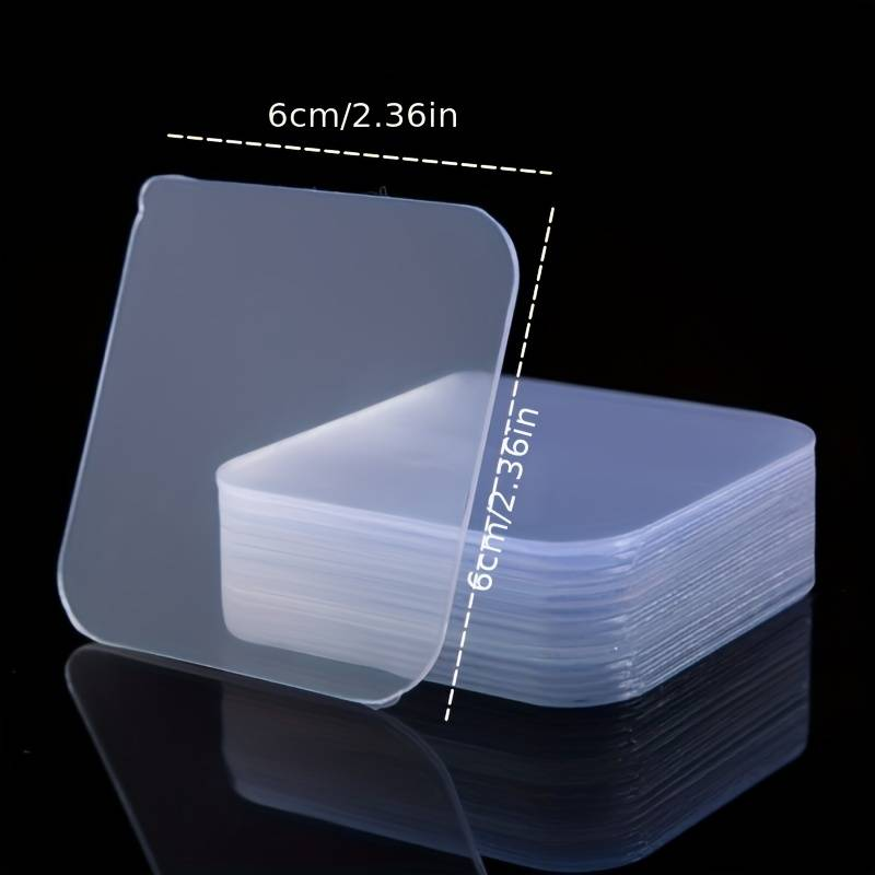 Set de 10 plăcute autoadezive transparente dedeman emag leroy merlin hornbach placute banda dublu adeziva [8]