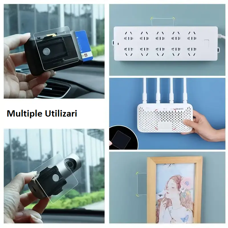 Set de 10 plăcute autoadezive transparente dedeman emag leroy merlin hornbach placute banda dublu adeziva [3]