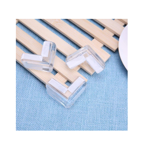 Set 10 Protectii Colturi din Silicon Forma L aplicabile cu Banda Dublu Adeziva 4 x 2 x 4 cm [3]