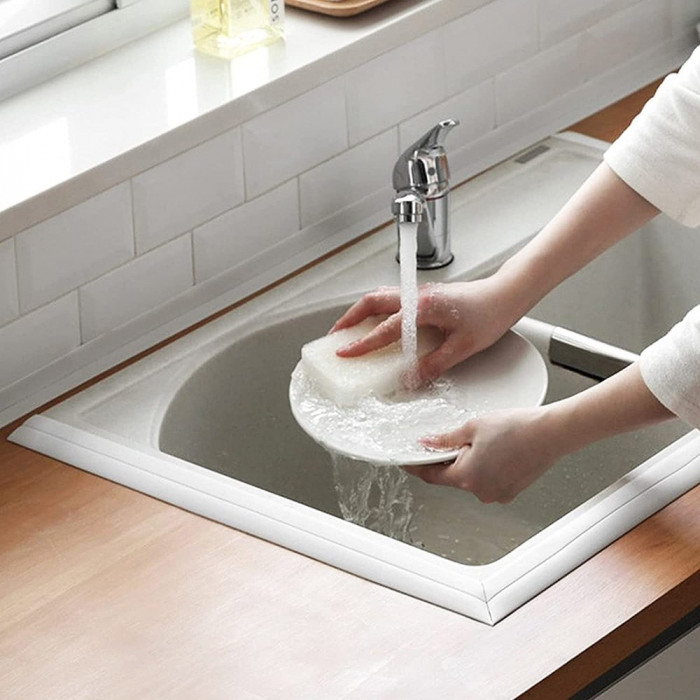 Set 2 Bucati Banda Adeziva pentru Etansare si Izolare Plita WC Cada Chiuveta Multifunctionala si Impermeabila [6]