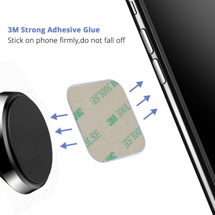 Set 2 Placute Metalice Autoadezive pentru Telefon sau Tableta [5]