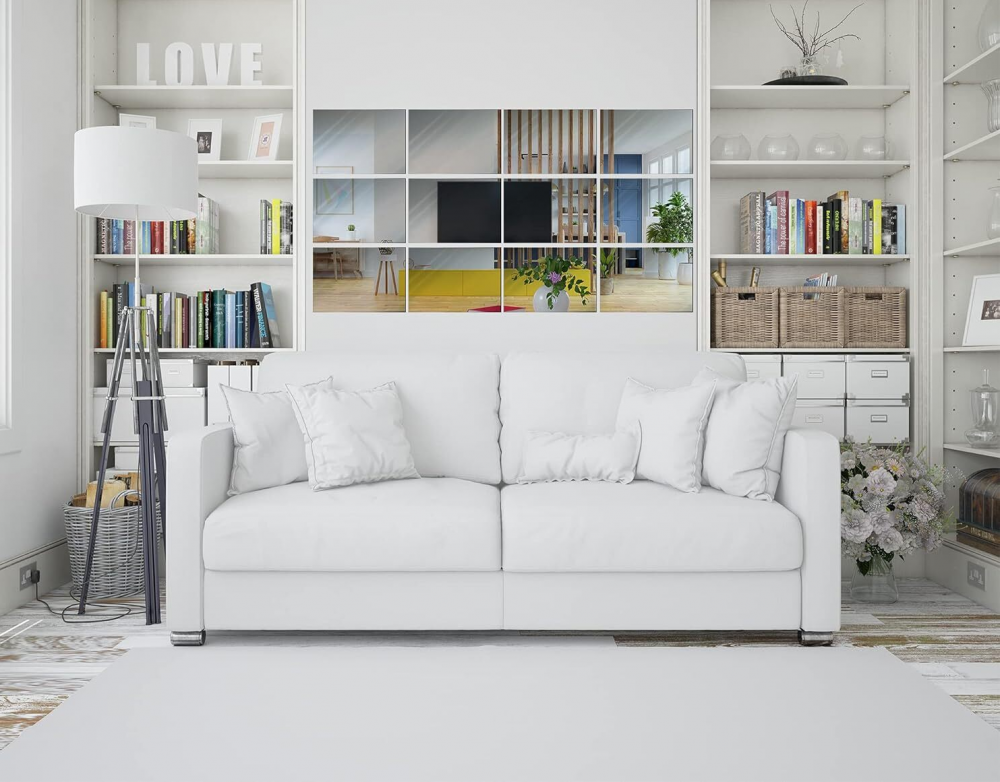 Set oglinzi acrilice  model dreptunghi 10x 15 cm, argintiu, oglinda acrilica perete mare decortiva dedeman dormitor rama ikea baie dedeman jysk  emag pret ieftin  mobexpert moderne ieftine leroy merlin autocolant  dreptunghi [11]