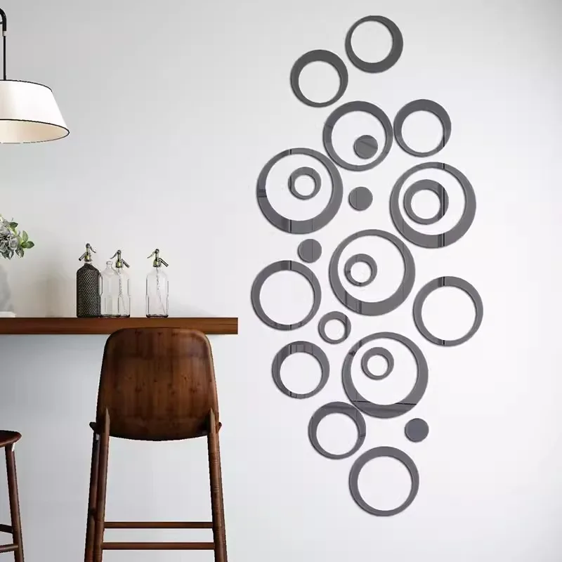 oglinda deorativa cercuri auriu negru 24 piese oglinda decorativa acrilica dedeman ikea jumbo oglinda decorativa pvc design interior obiecte sau mobila [12]