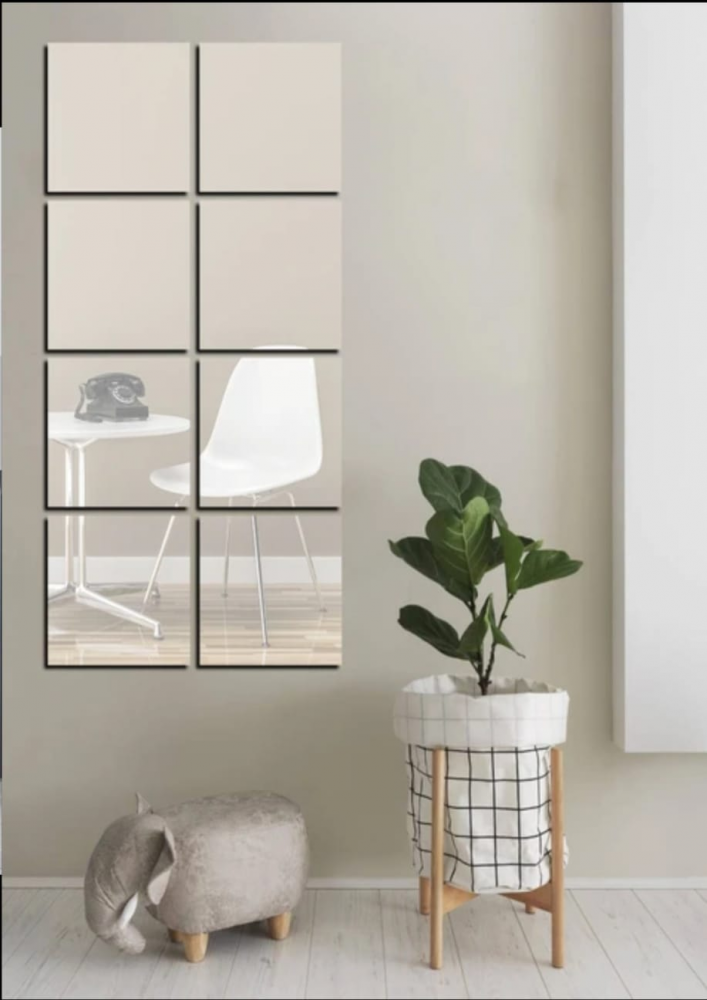 Set oglinzi acrilice  model dreptunghi 10x 15 cm, argintiu, oglinda acrilica perete mare decortiva dedeman dormitor rama ikea baie dedeman jysk  emag pret ieftin  mobexpert moderne ieftine leroy merlin autocolant  dreptunghi [5]