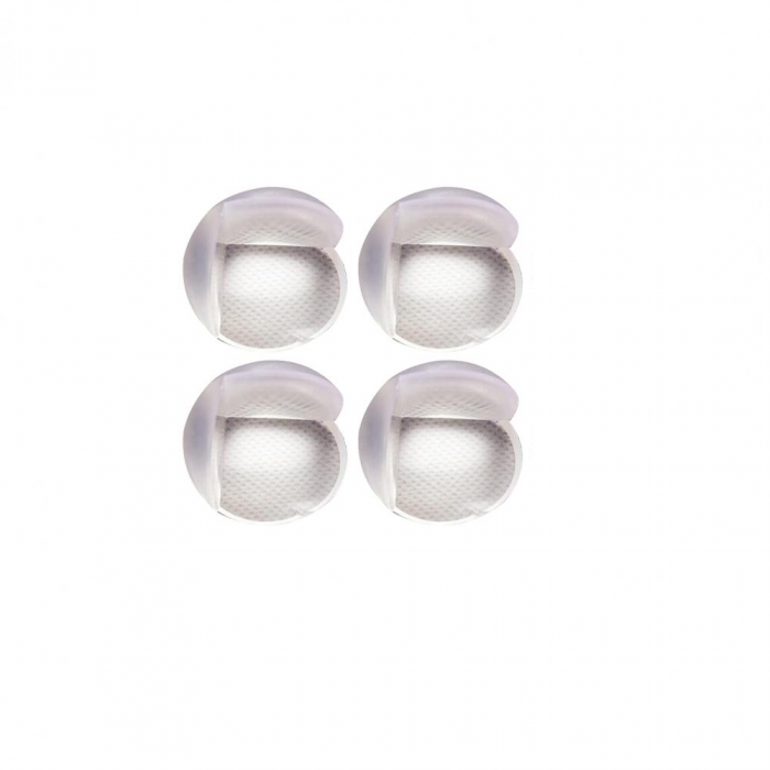 Set 4 Aparatoare Colturi din Silicon aplicabile cu Banda Dublu Adeziva 3M 3,5 x 3 x 3,5 [5]