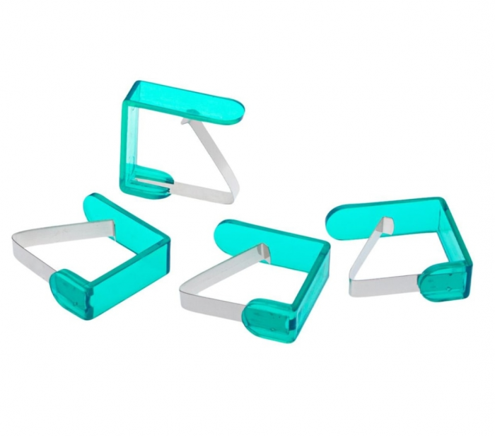 Set 4 Bucati Clema Fixare Fata de Masa din PVC si Otel [3]