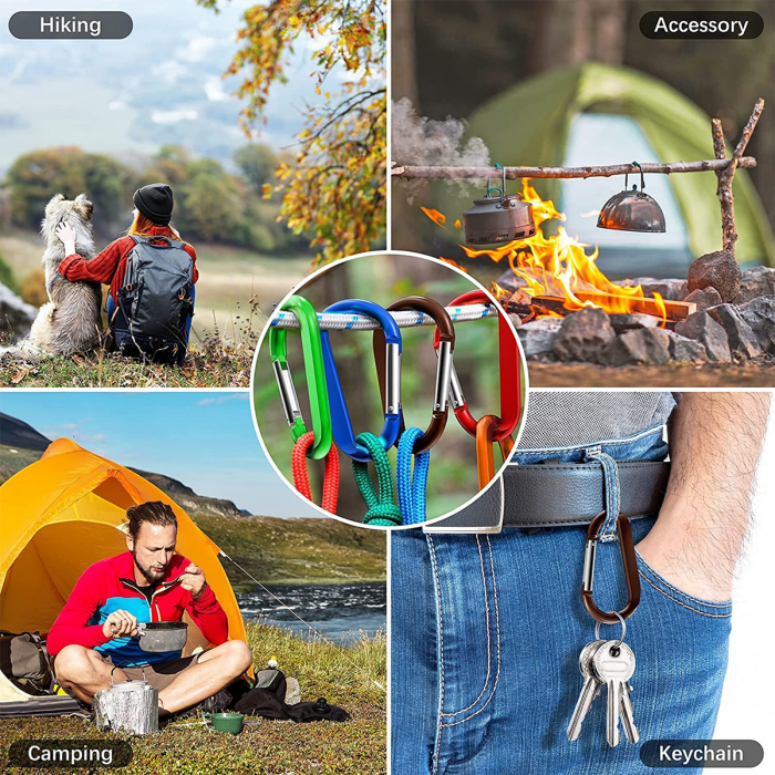 Carabine dedeman din Aliaj de Aluminiu emag  Greutate Maxima 20 kg metalice drumetii camping [2]