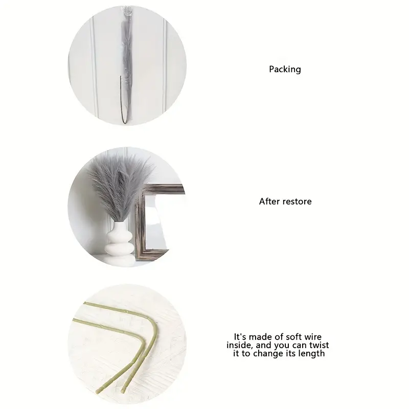 Iarba de pampas decorativa iarba de pampas dedeman artficiala din matase iarba artificiala decorativa emag plante/flori decorative ornamentale, ornament interior, frunze decor pentru botez nunta dedeman jysk leroy [8]